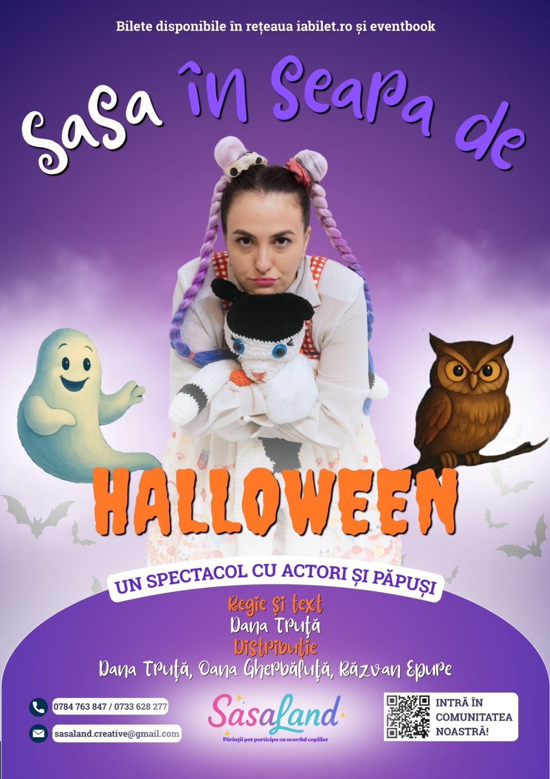 Afiș Sasa în seara de Halloween