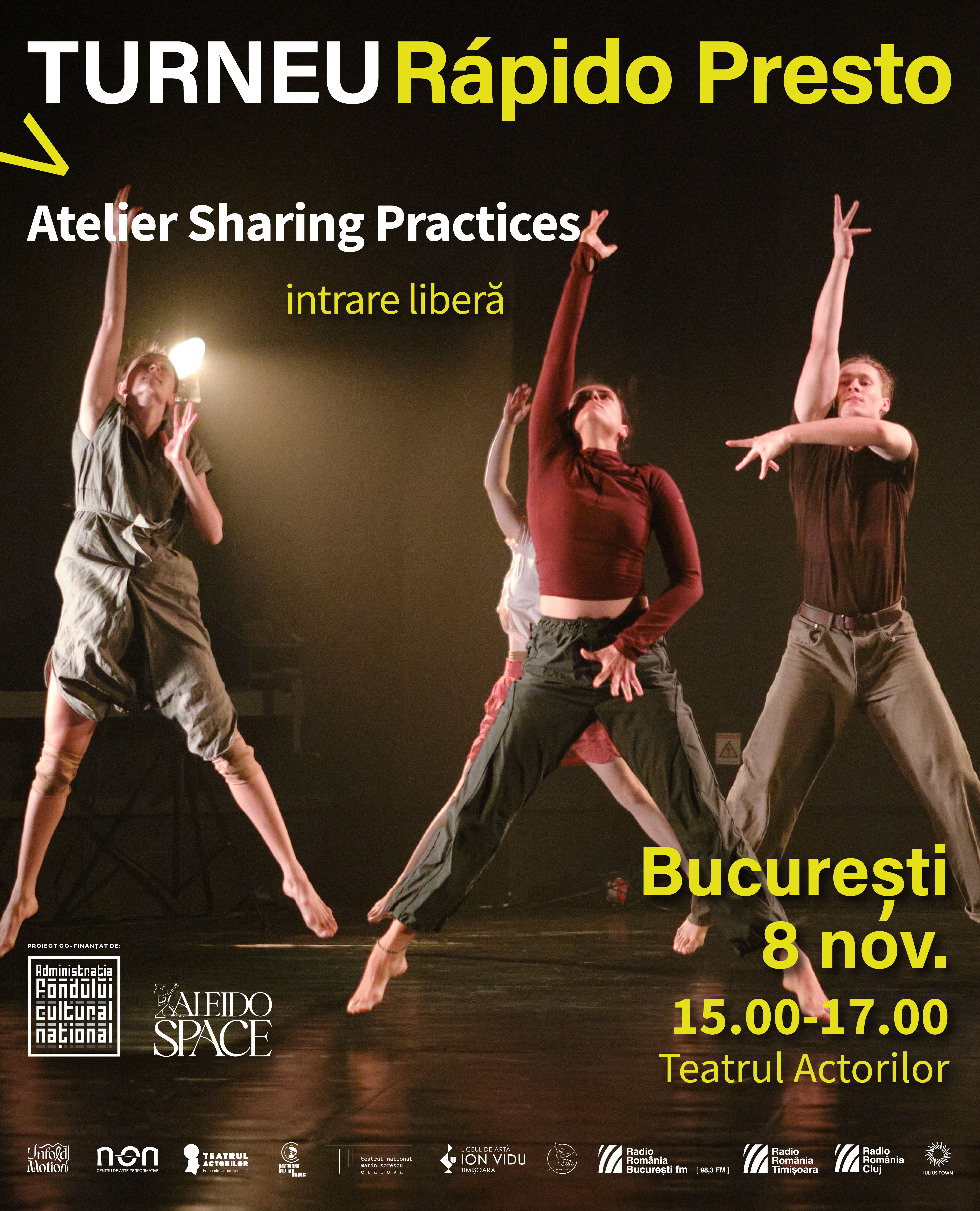 Afiș Atelier de dans Sharing Practices